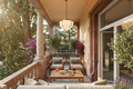 Loggia Einrichtung gerendert - App.3B - rendering dell´arredo