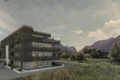 Abendansicht Fassade