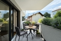 Terrasse mit Einrichtungsvorschlag - terrazza con proposta di arredamento